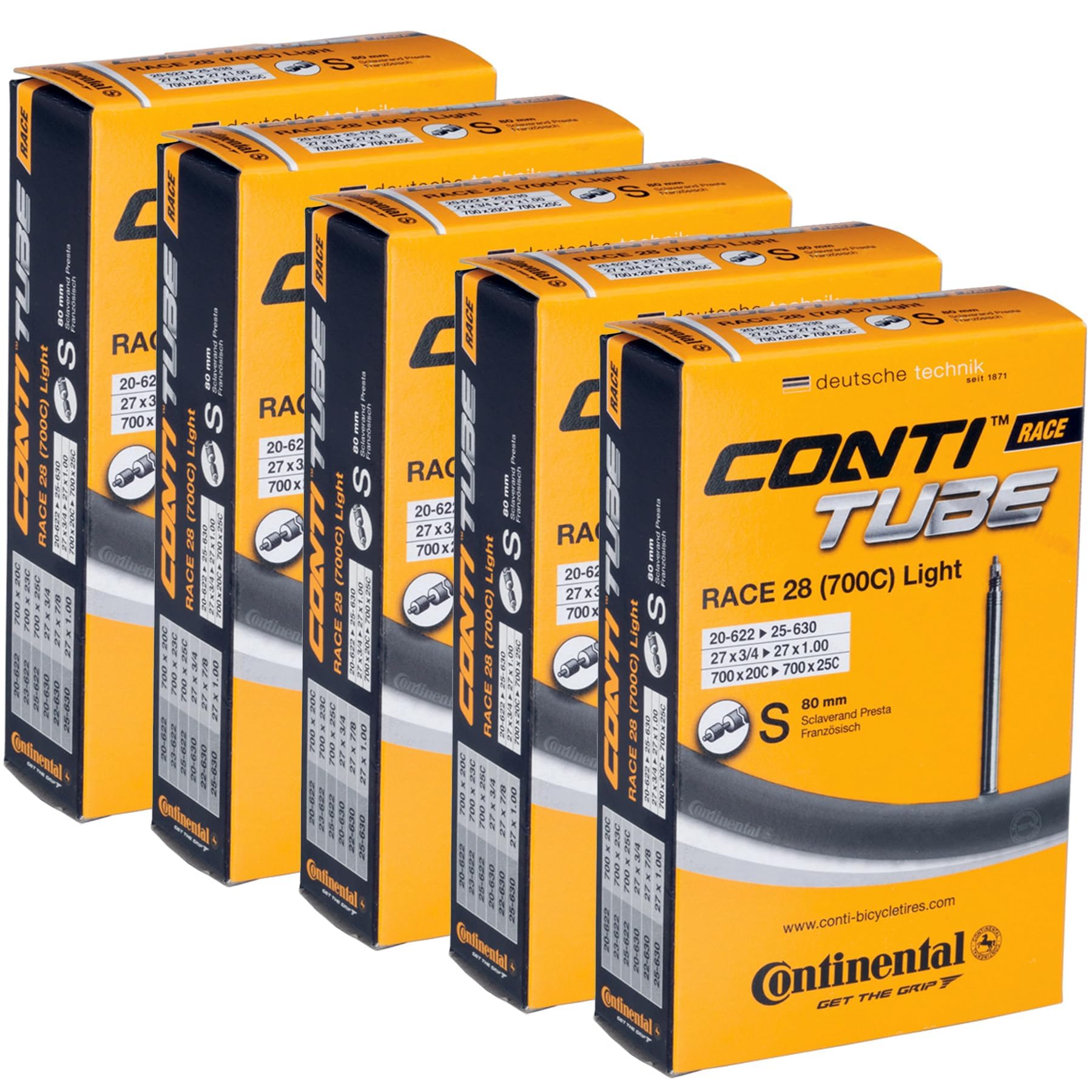 Amazon.com: Continental Race 28 Light Bike Inner Tube 700x20-25